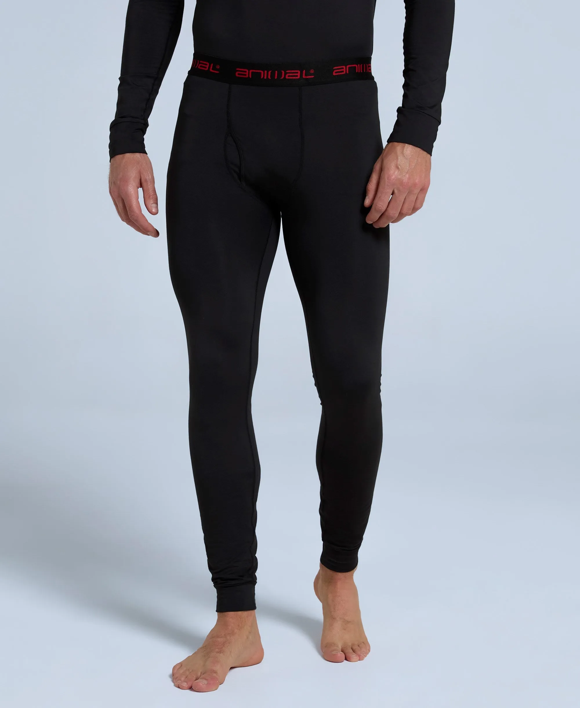 Off Piste Mens Base Layer Leggings - Black