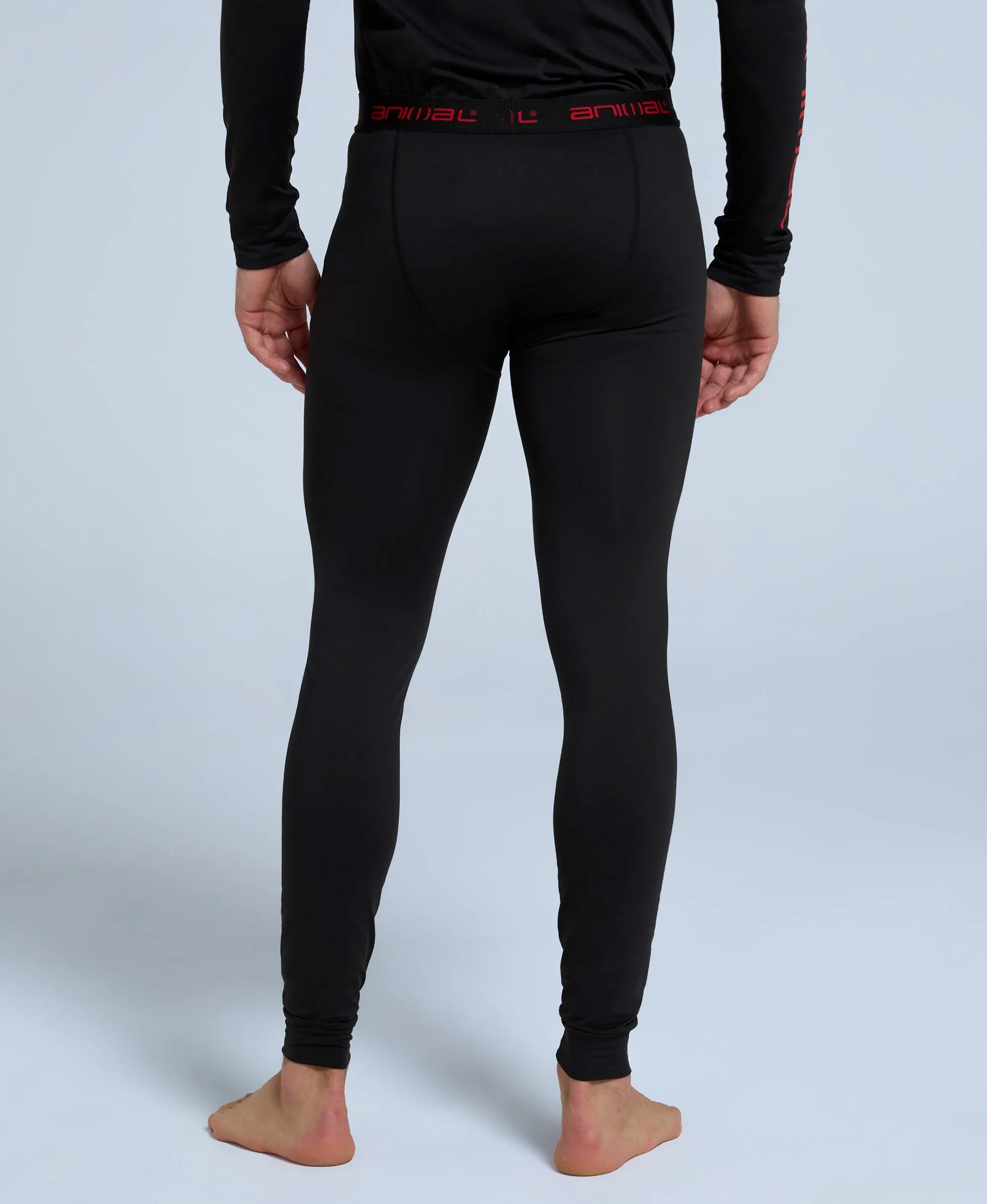 Off Piste Mens Base Layer Leggings - Black