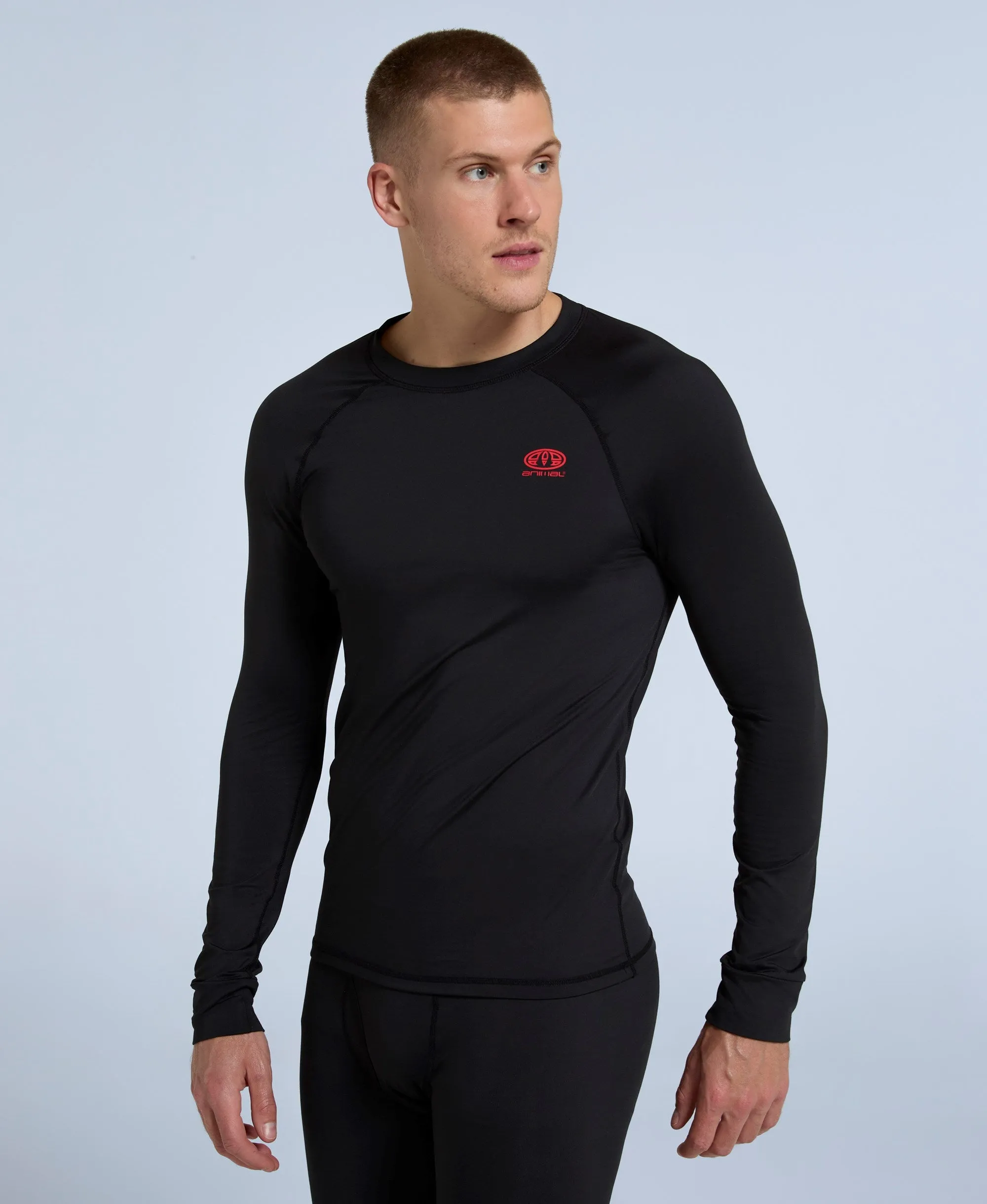 Off Piste Mens Base Layer Top - Black