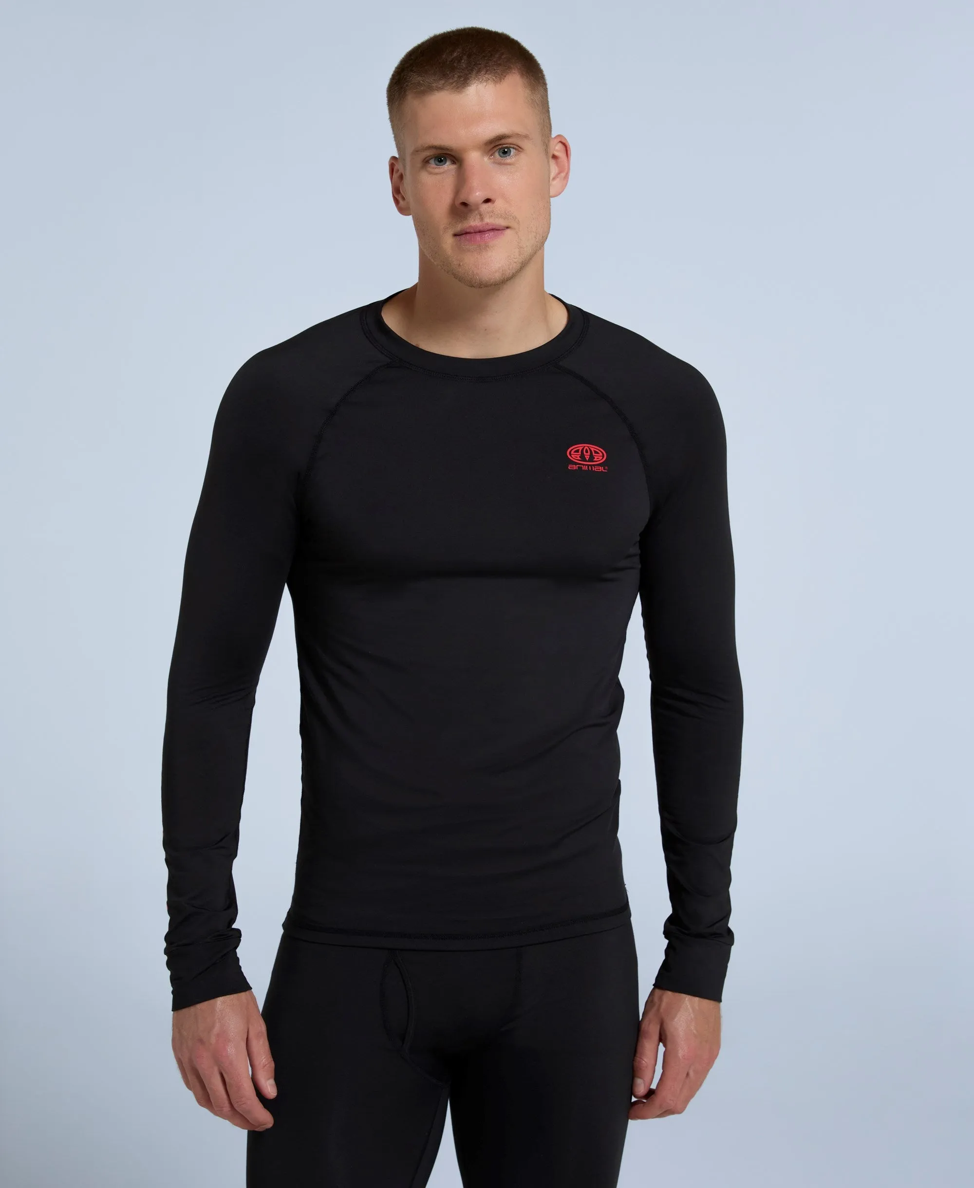 Off Piste Mens Base Layer Top - Black