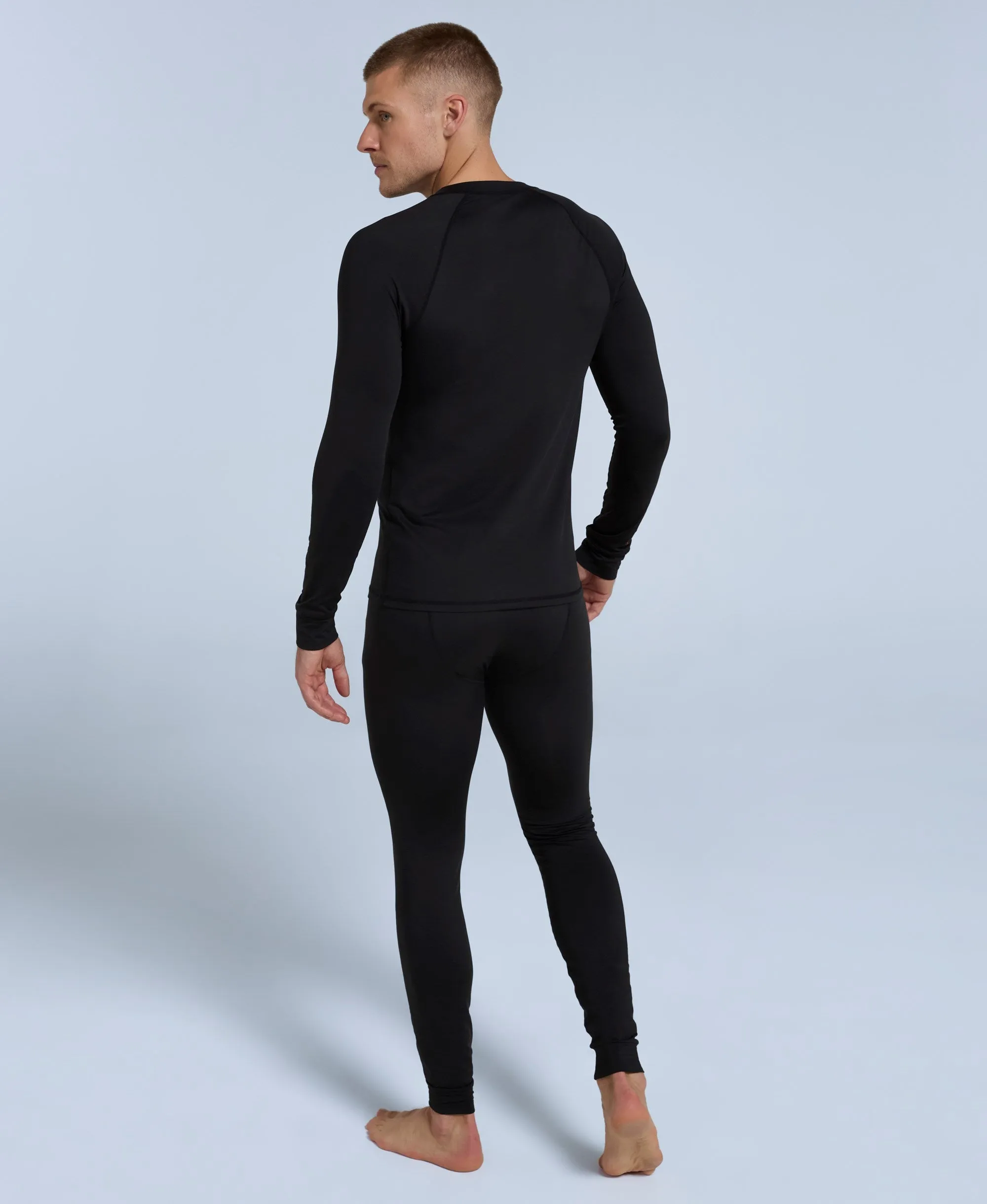 Off Piste Mens Base Layer Top - Black