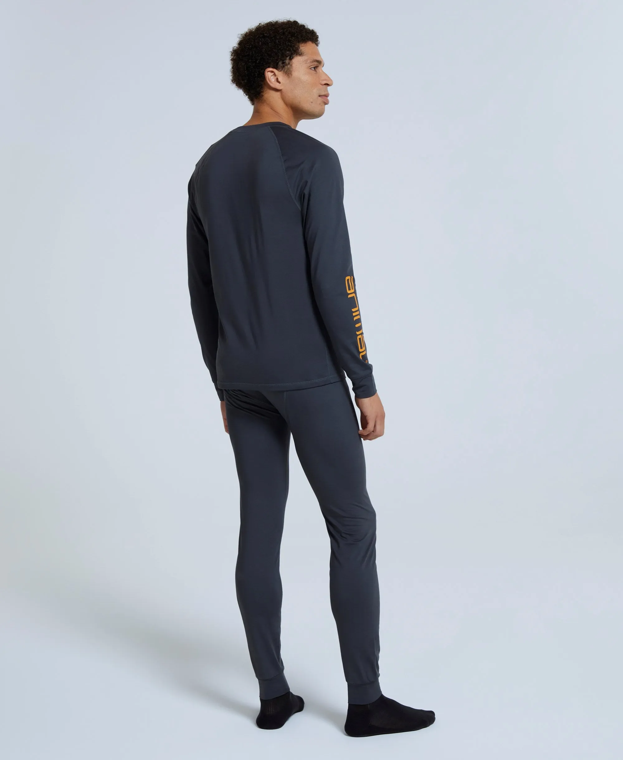 Off Piste Mens Base Layer Top - Charcoal