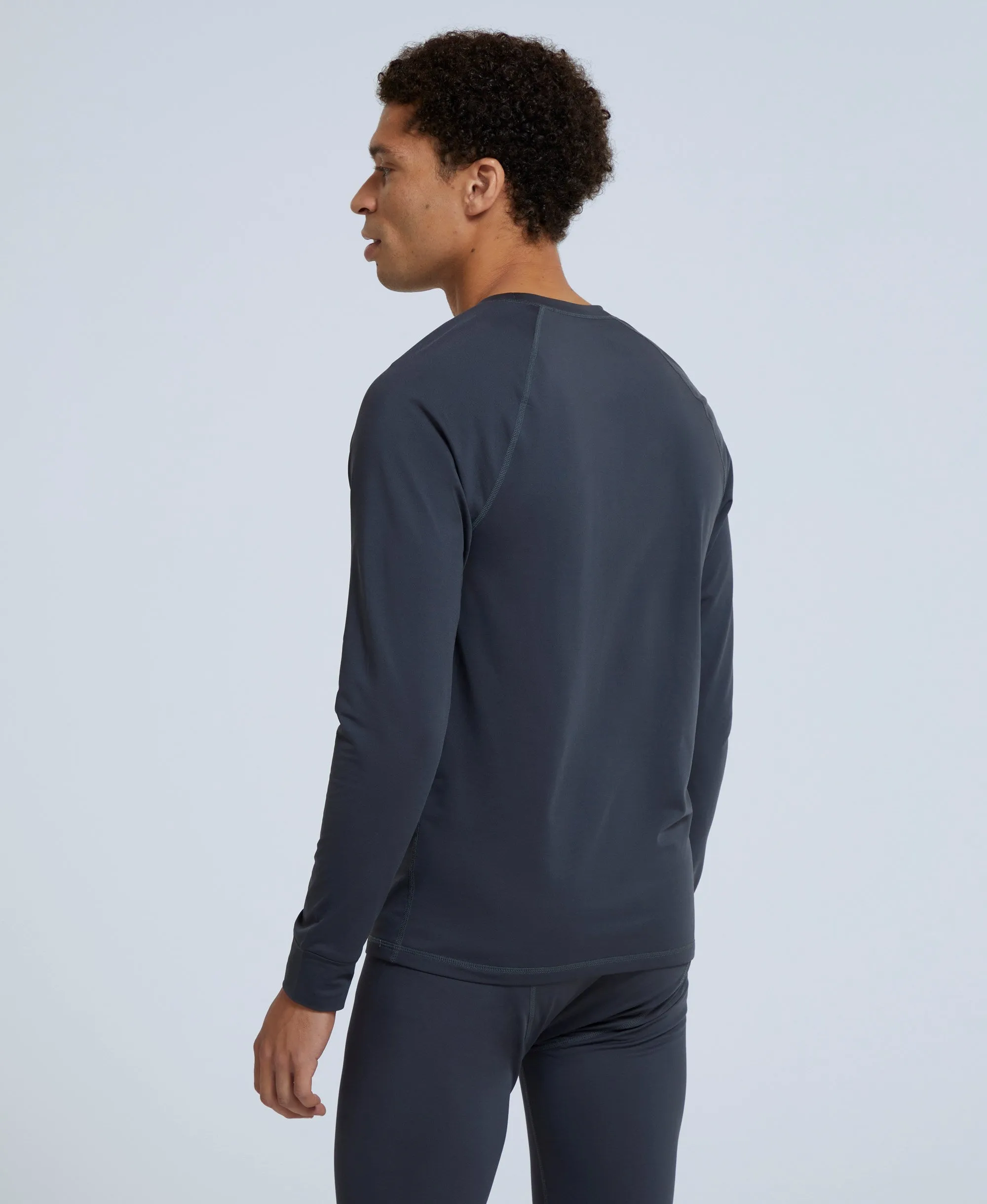 Off Piste Mens Base Layer Top - Charcoal