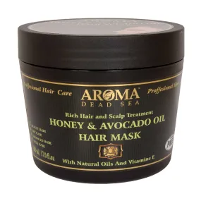 Organic Hair Mask Natural Honey & Avocado Oil, Vitamin E, Aroma Dead Sea 17 fl.oz