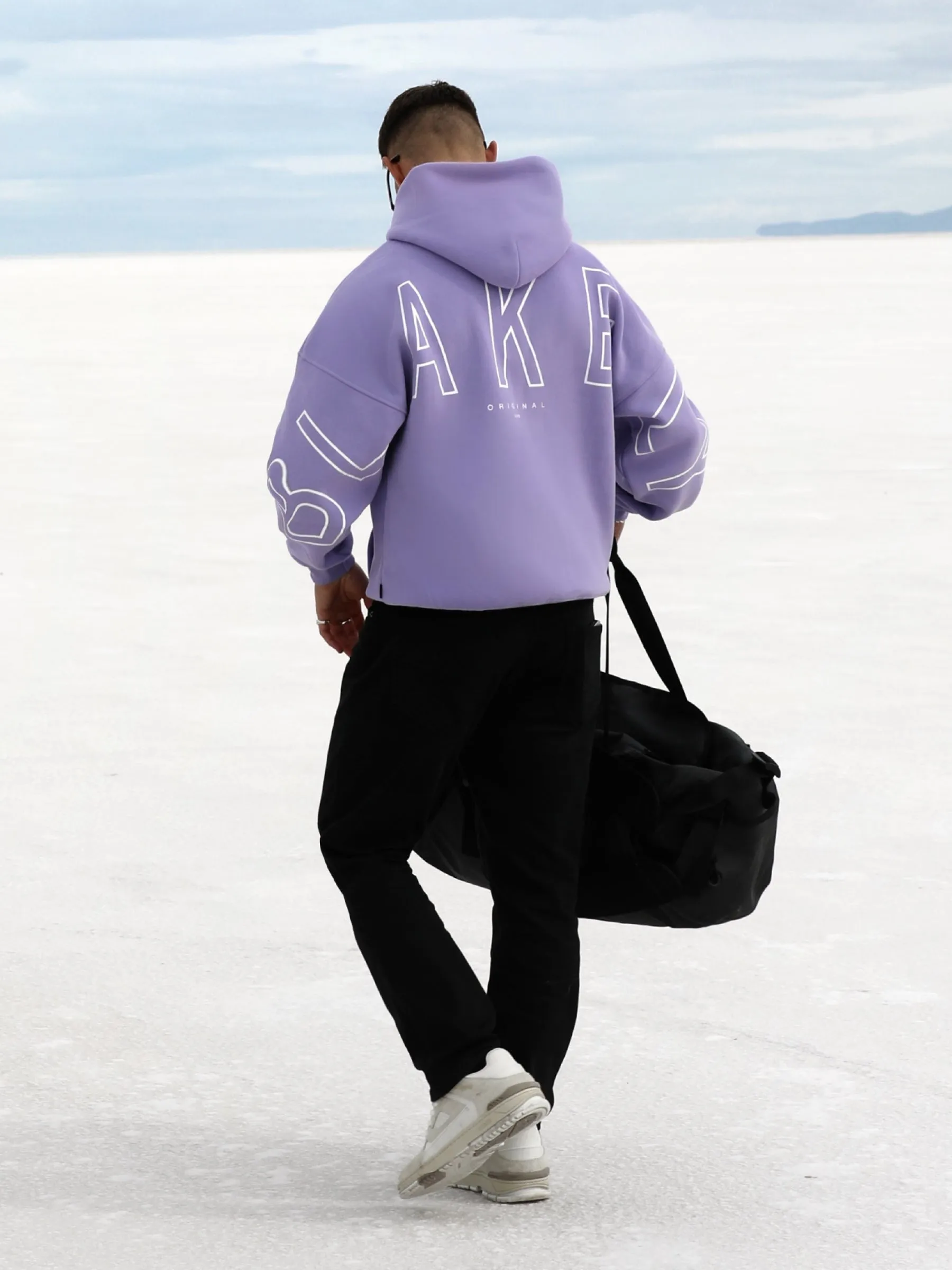 Outline Idris Oversized Hoodie - Violet