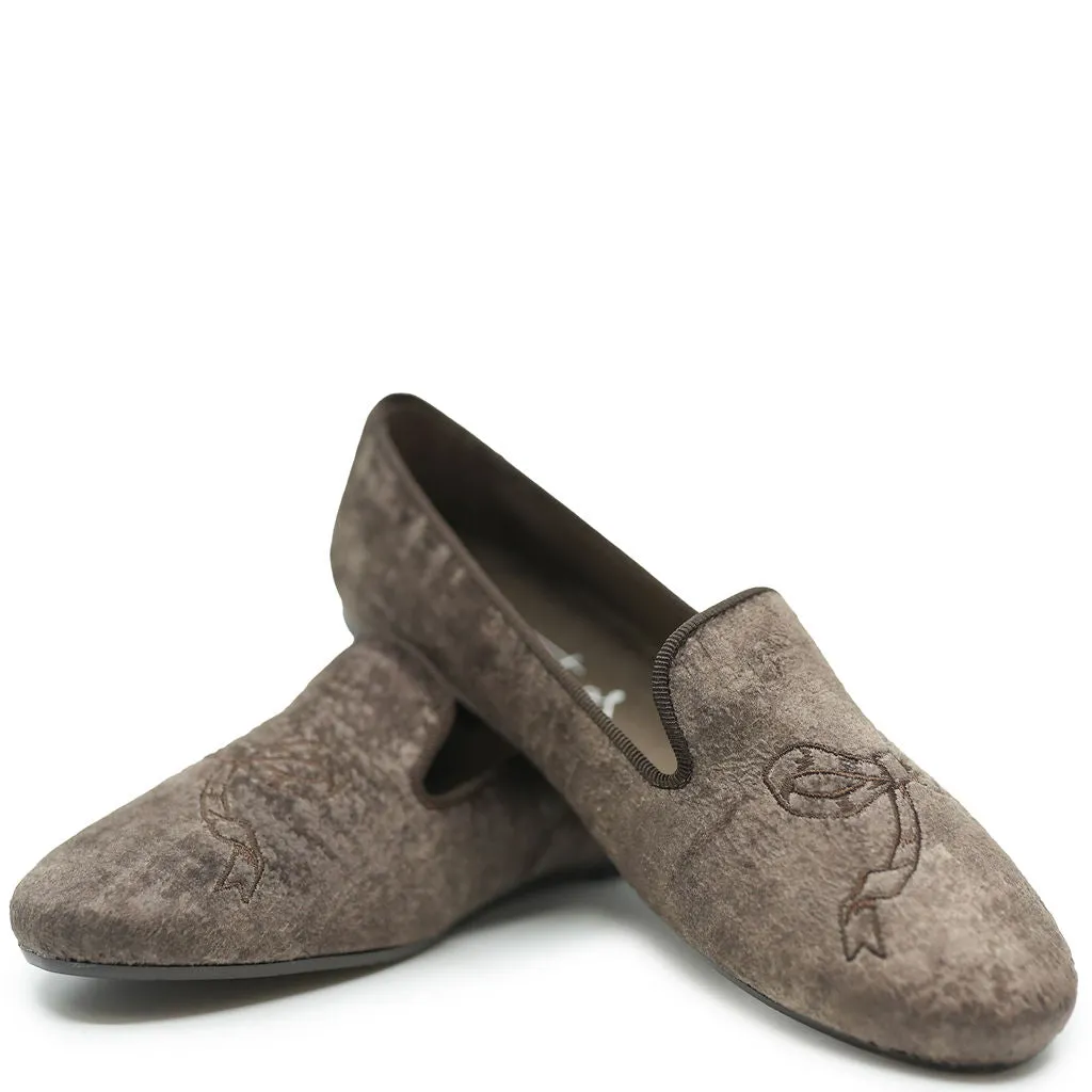 Papanatas Coco Bow Embroidered Loafer