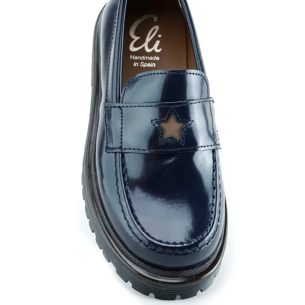 Papanatas Navy Luxor Star Chunky Loafer