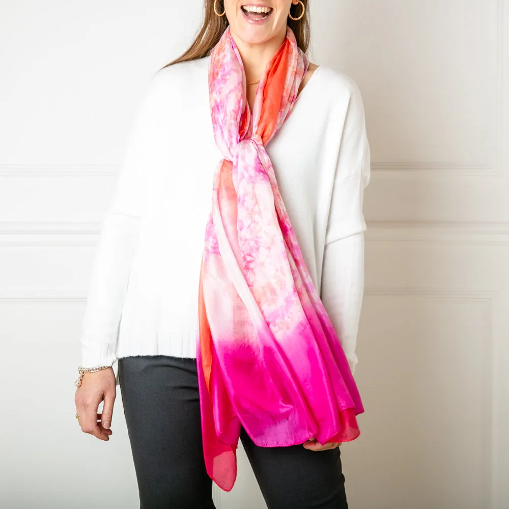 Pastel Pink Silk Scarf