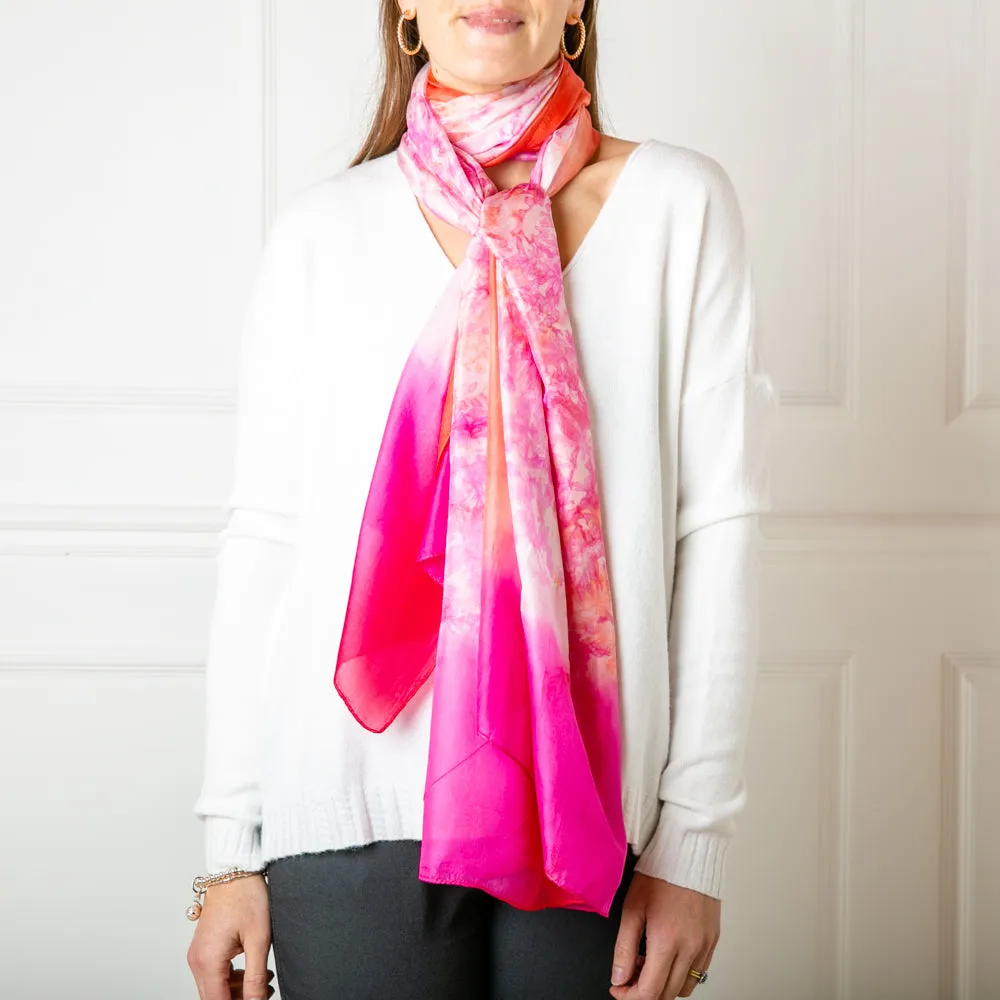 Pastel Pink Silk Scarf