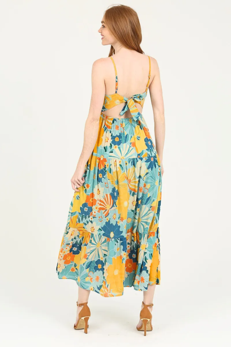 Peek a Boo Tiered Maxi Dress