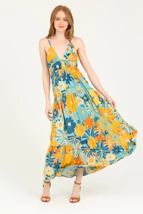 Peek a Boo Tiered Maxi Dress