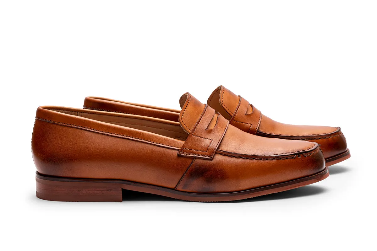 Penny Loafer With hand Stitched Apron/T