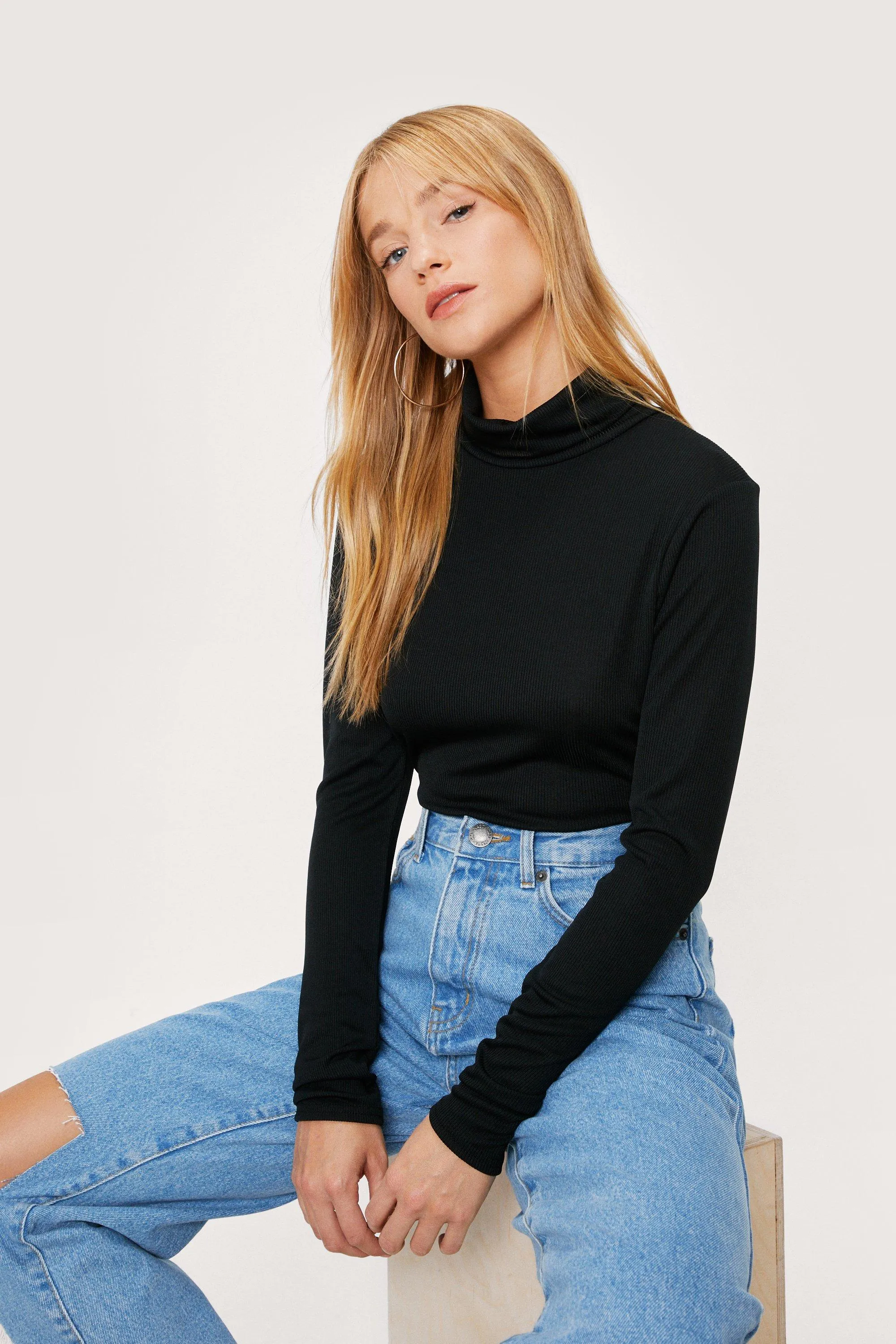 Petite Turtleneck Top