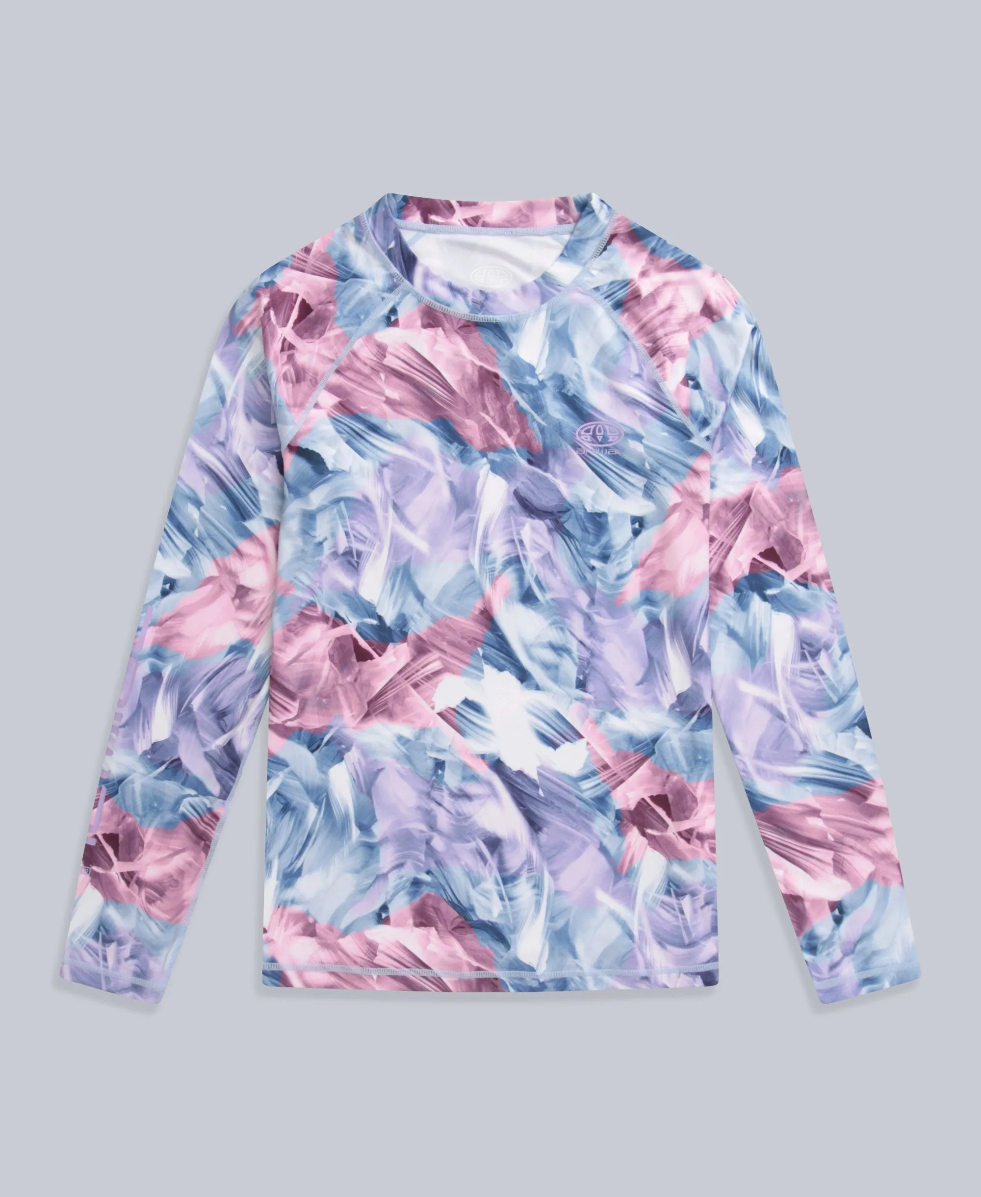 Piste Printed Womens Base Layer Top - Light Pink