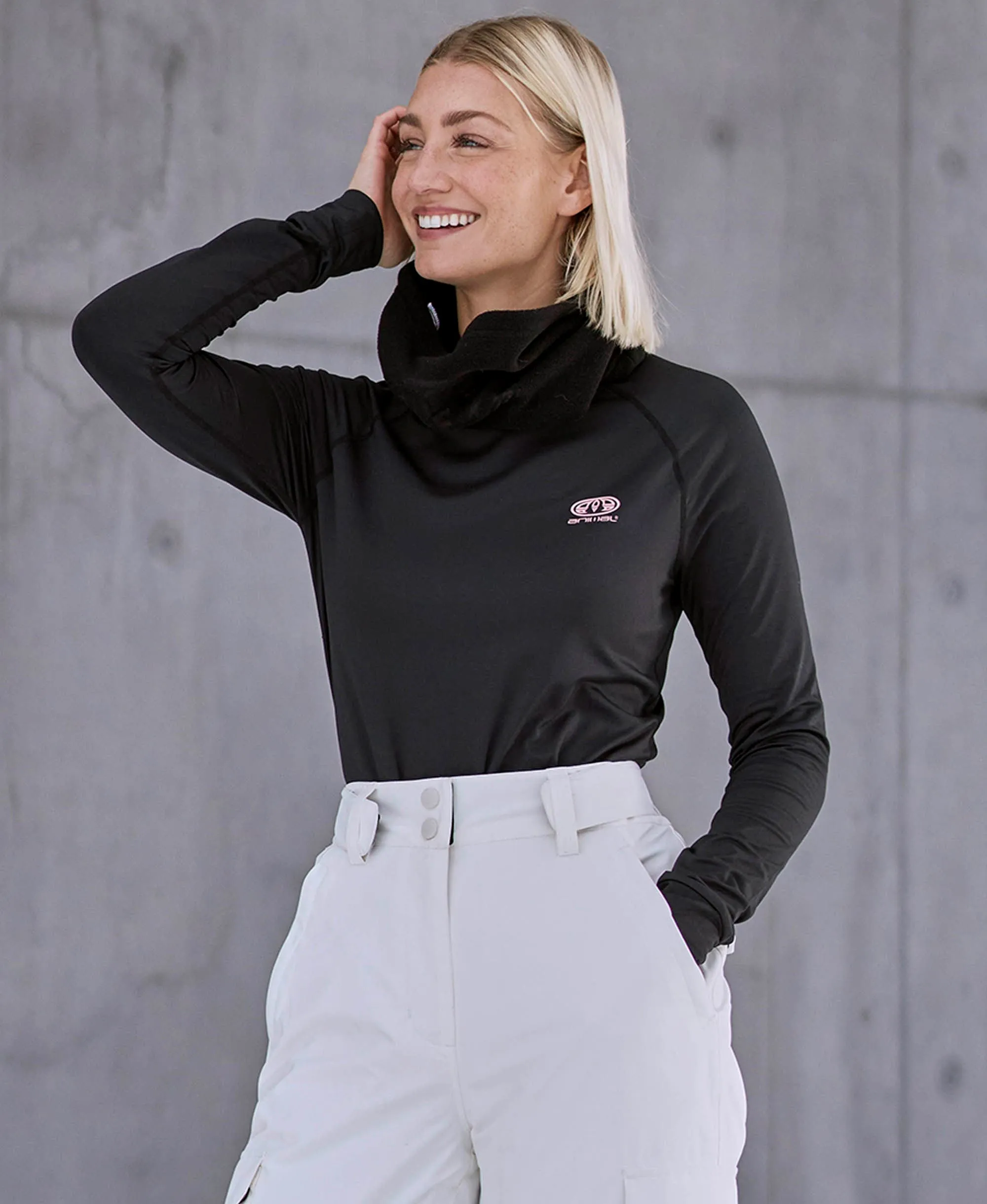 Piste Womens Base Layer Top - Jet Black