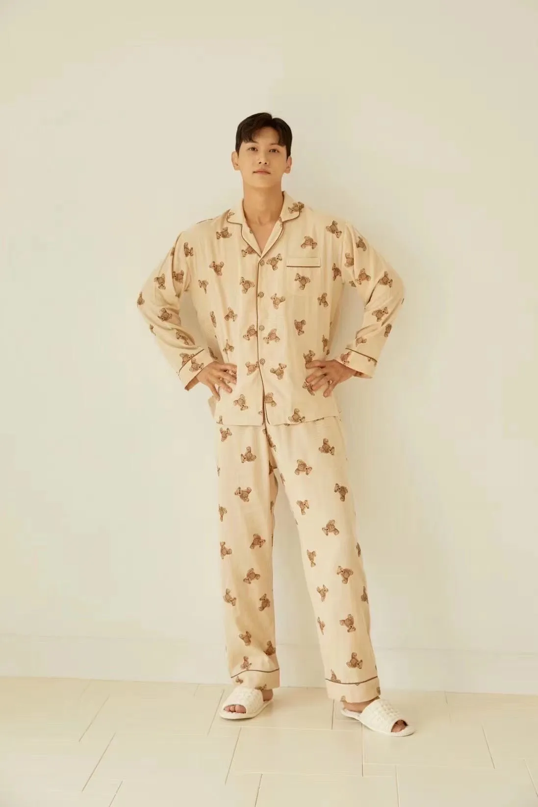 PJS (Men) Teddy Bear Family Pajamas Set