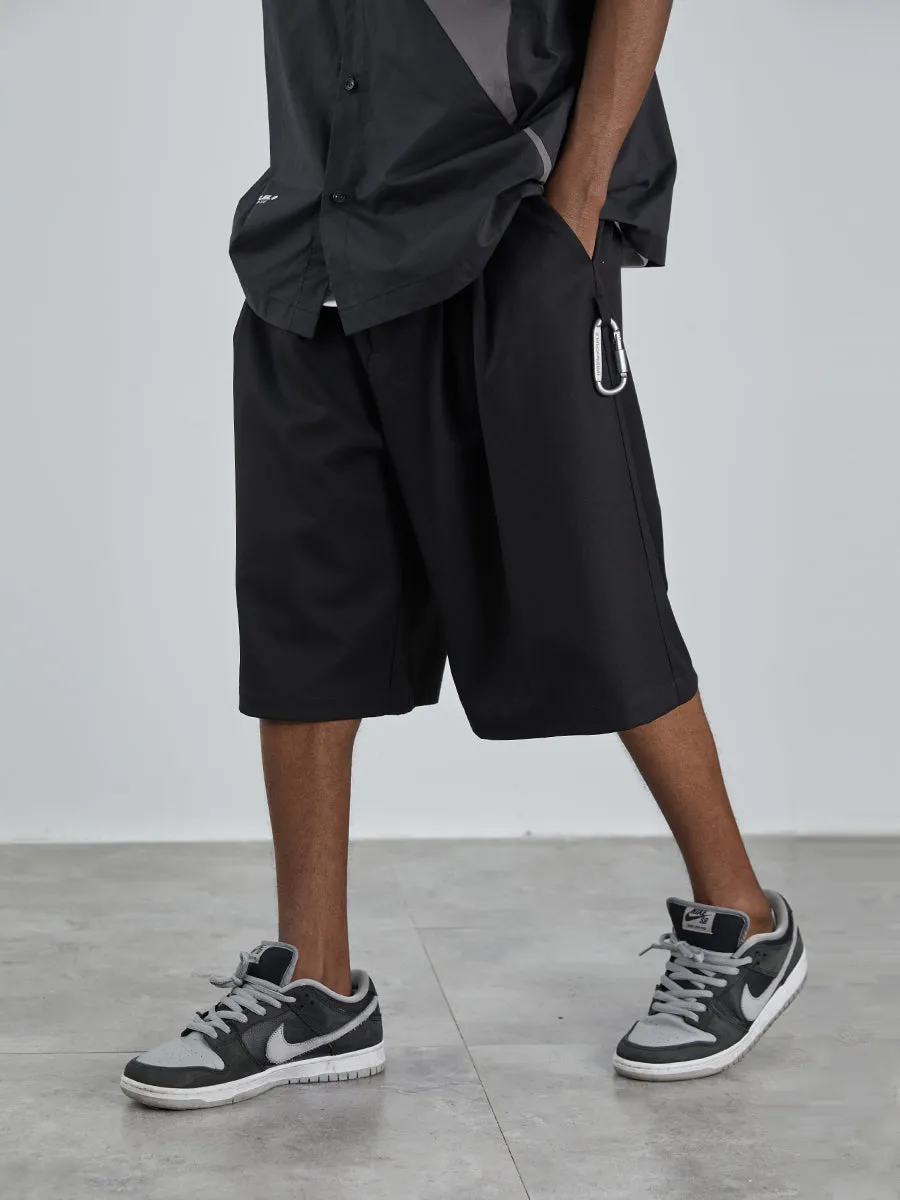 Pleated Suit Shorts