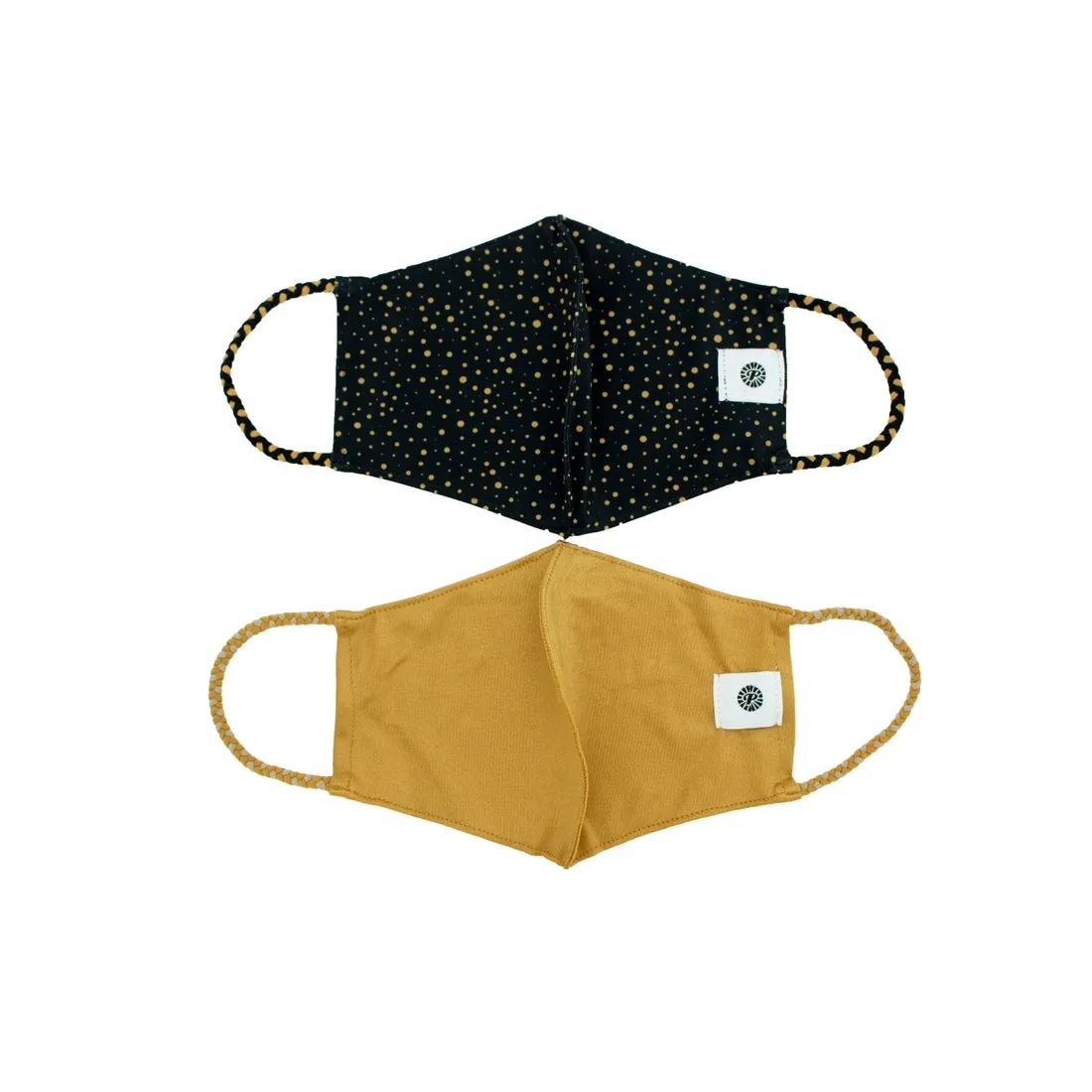 Pom Mask by Pomchies - Gold Dots 2 Pk