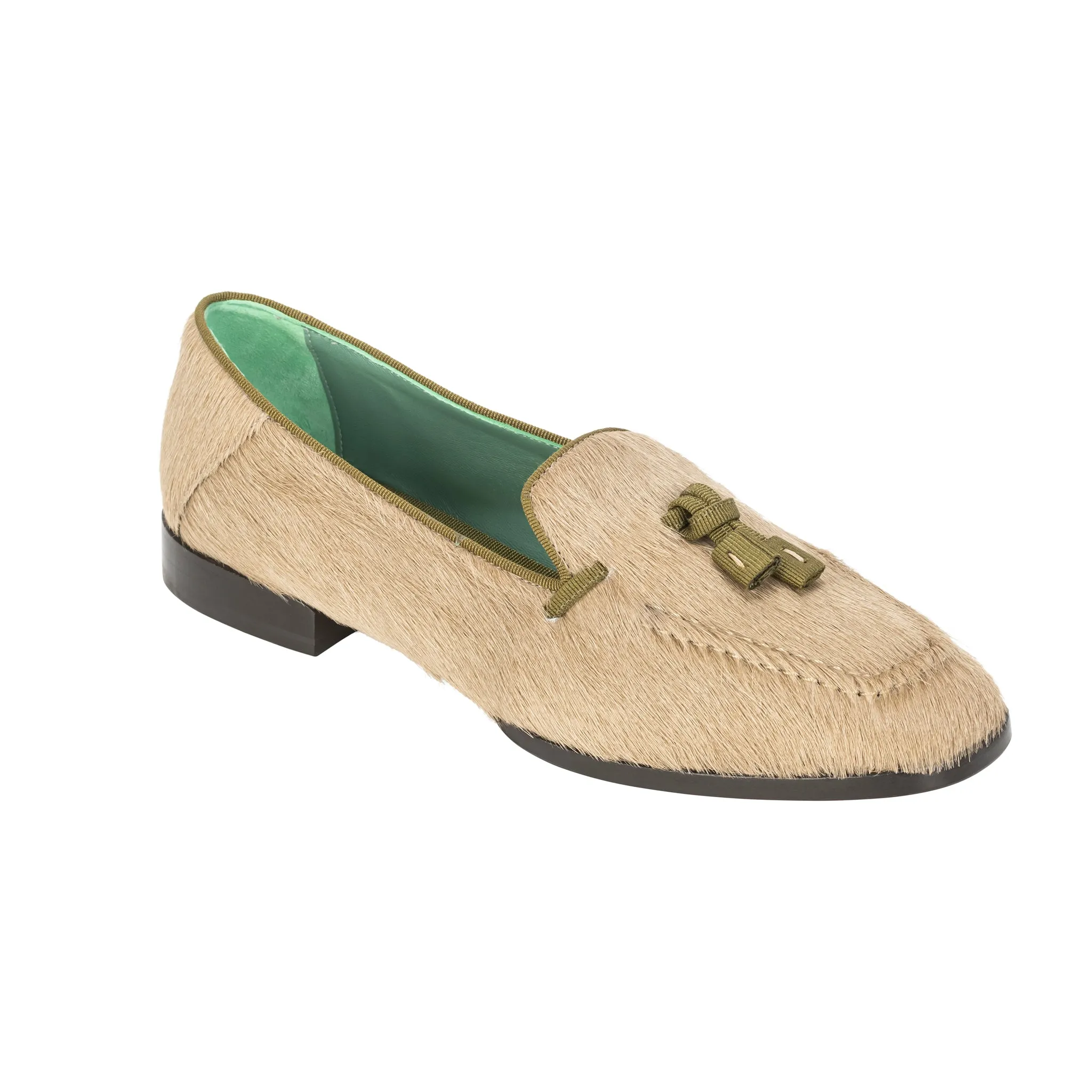 Pony Loafer with Grosgrain Accent