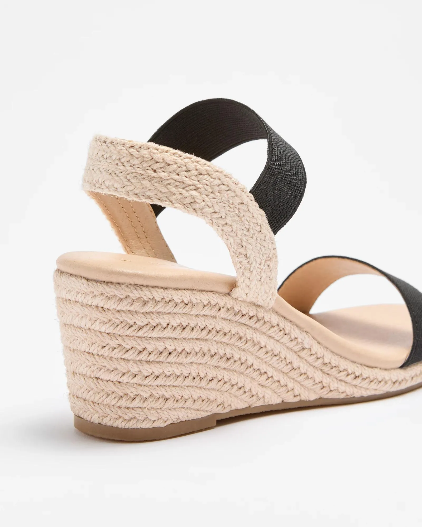 popular  Womens Wedged Espadrille - Whitsundayz - Black