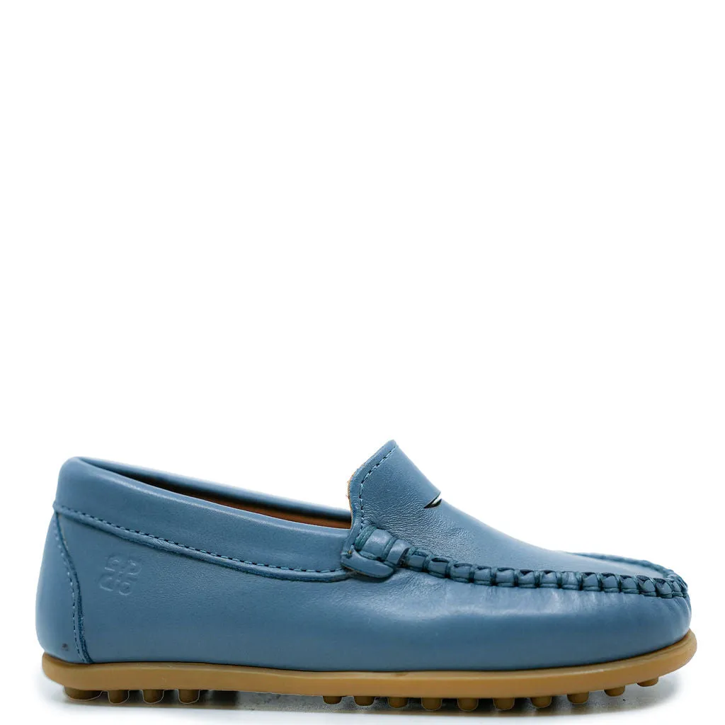 Porte Slate Blue Punchout Loafer