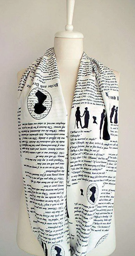 Pride and Prejudice Handmade Infinity Scarf Limited Edition