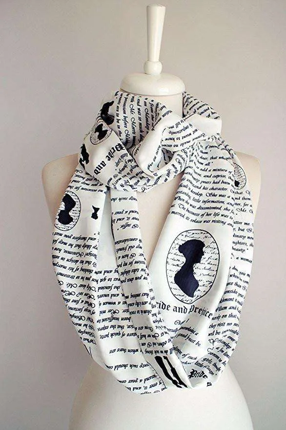 Pride and Prejudice Handmade Infinity Scarf Limited Edition