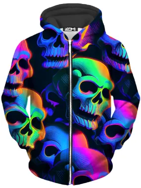 Psychedelic Nightmare Unisex Zip-Up Hoodie