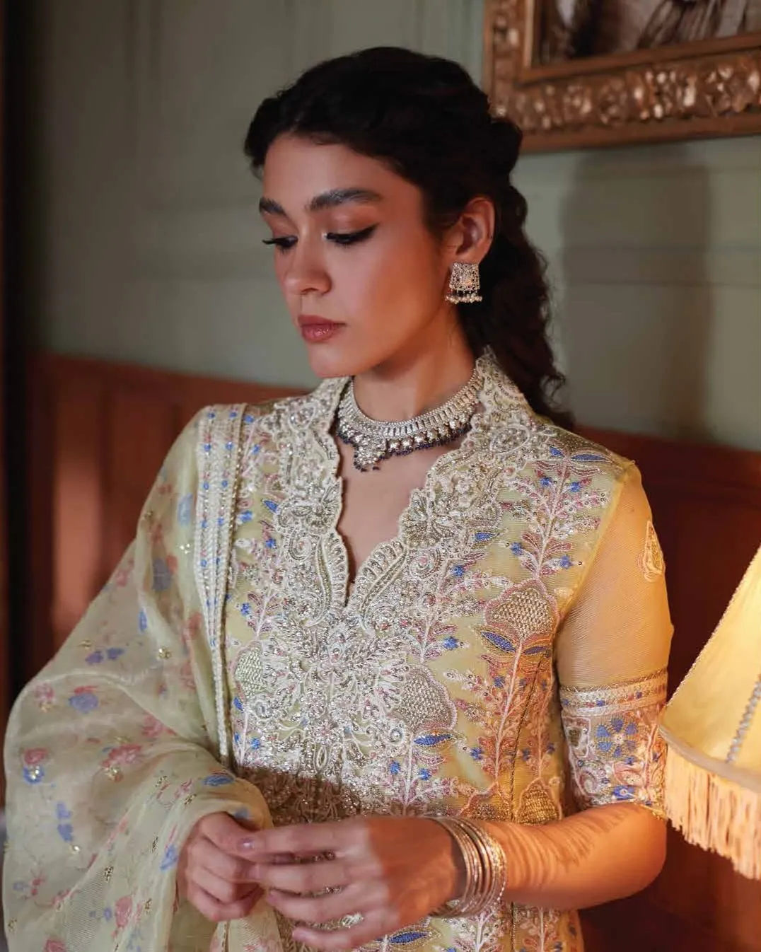 Qala by Mushq Unstitched Luxury Kamdaani 3 Piece Suit MCK-08 DINA