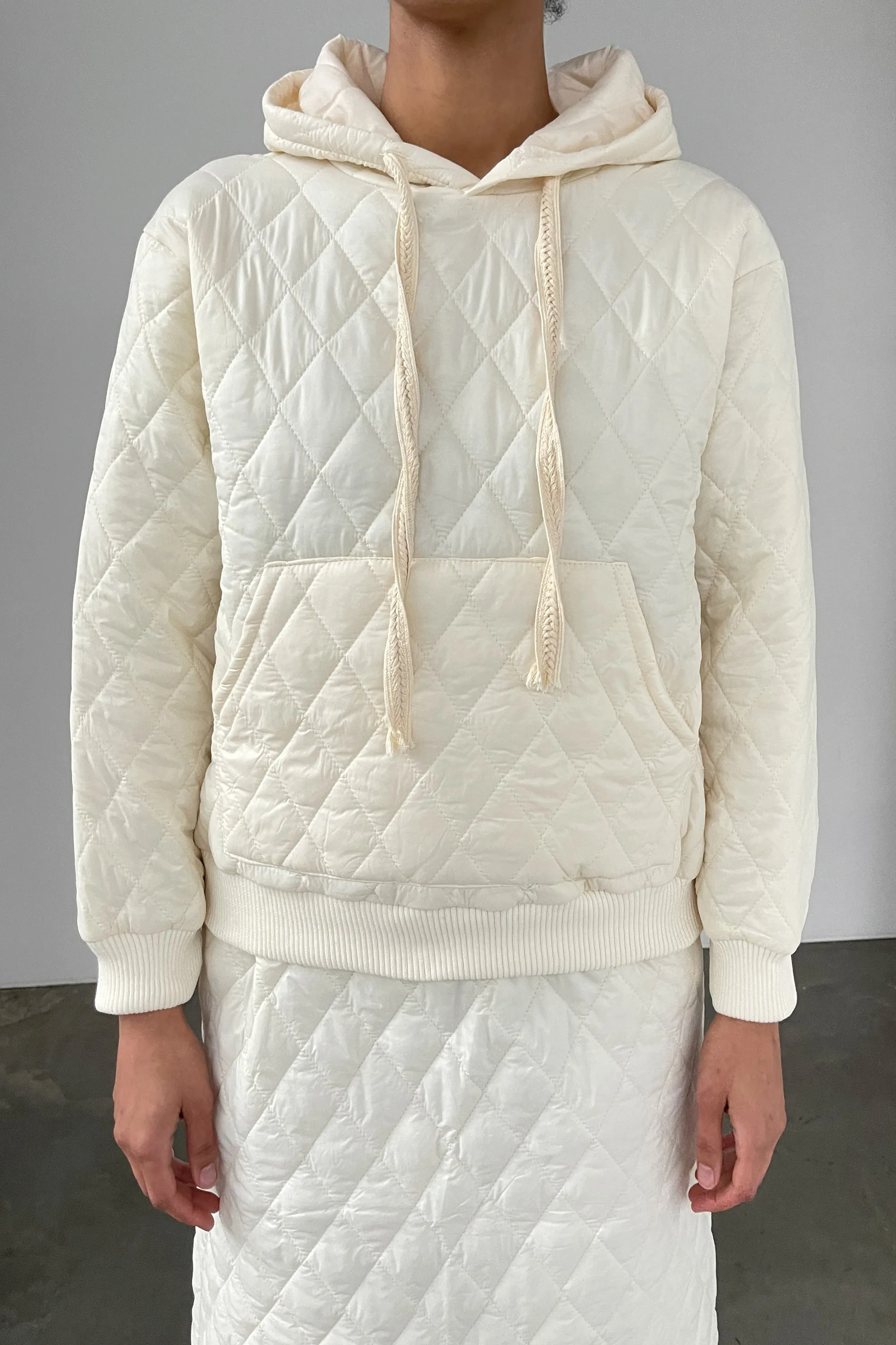 QUILTED HOODIE