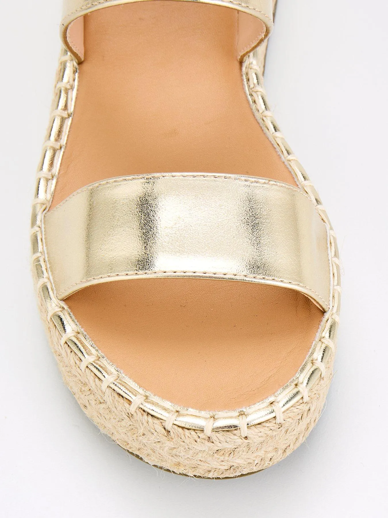 Raid Bellini Espadrille Flatform Sandal - Gold