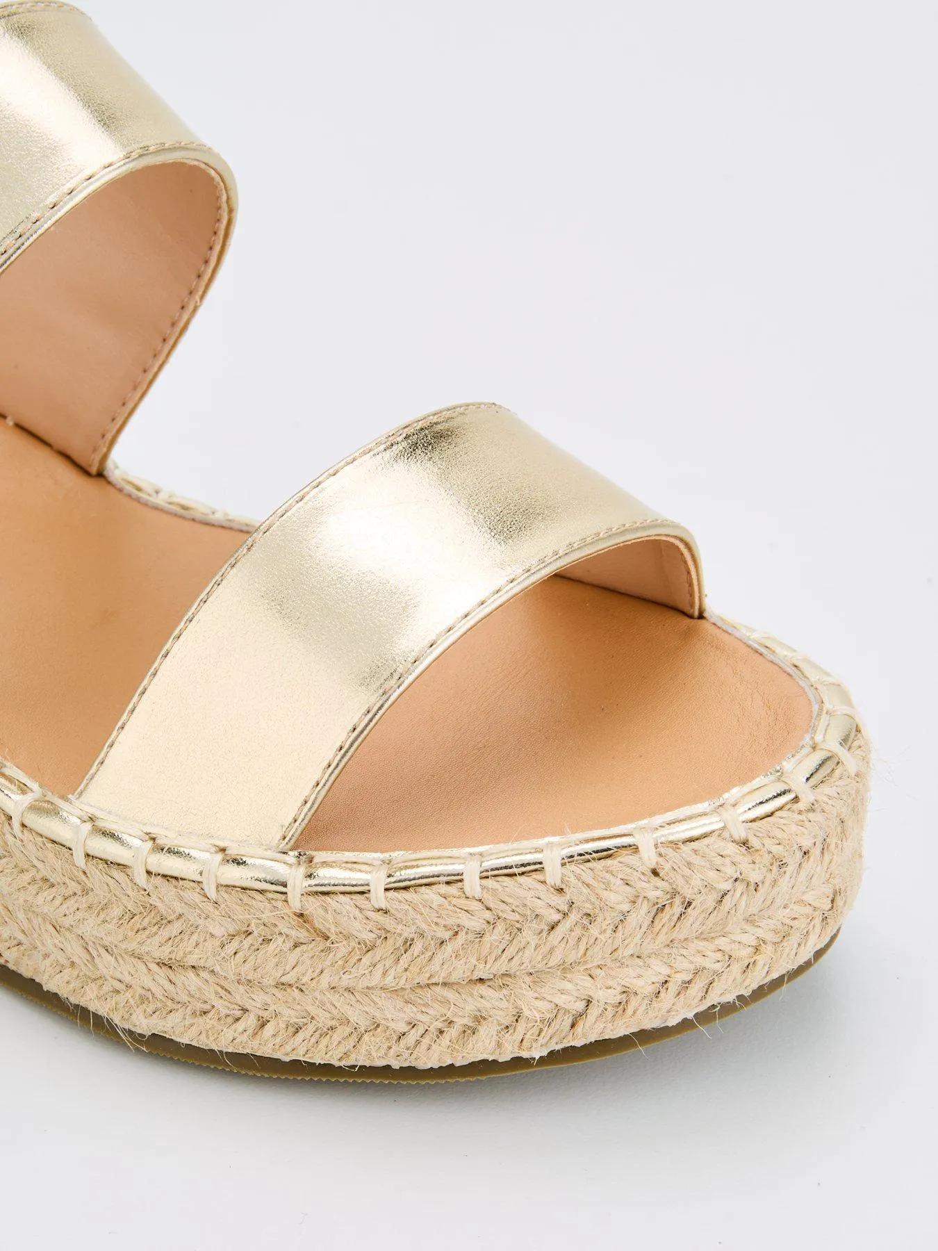 Raid Bellini Espadrille Flatform Sandal - Gold