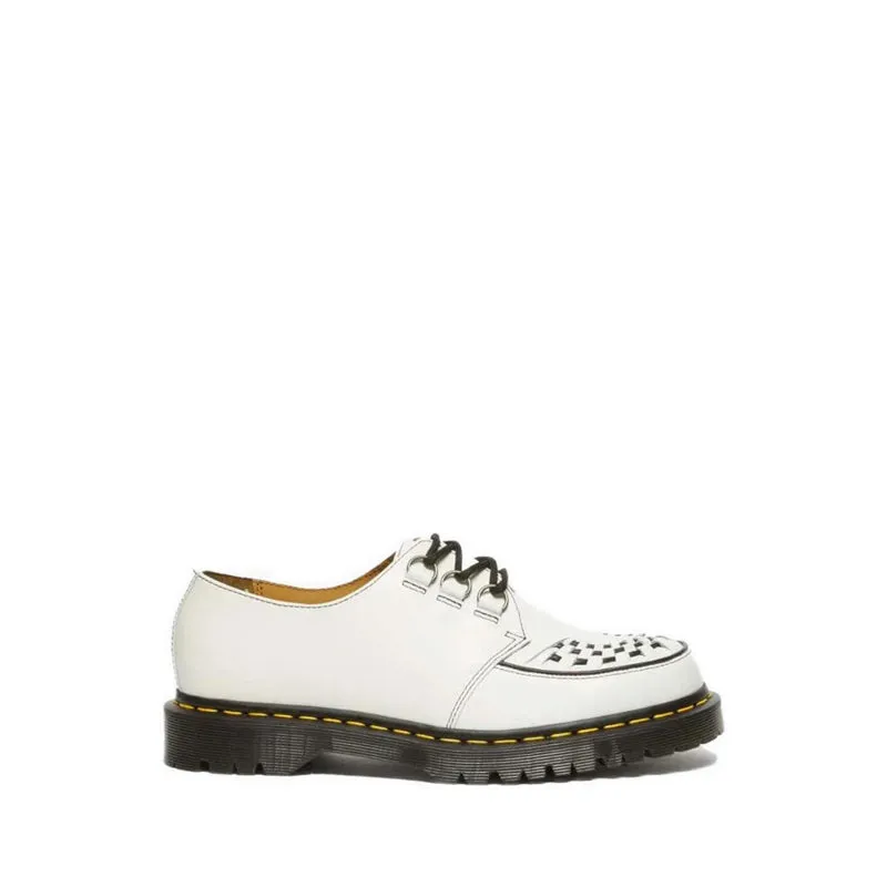 Ramsey Smooth Leather Creepers - White