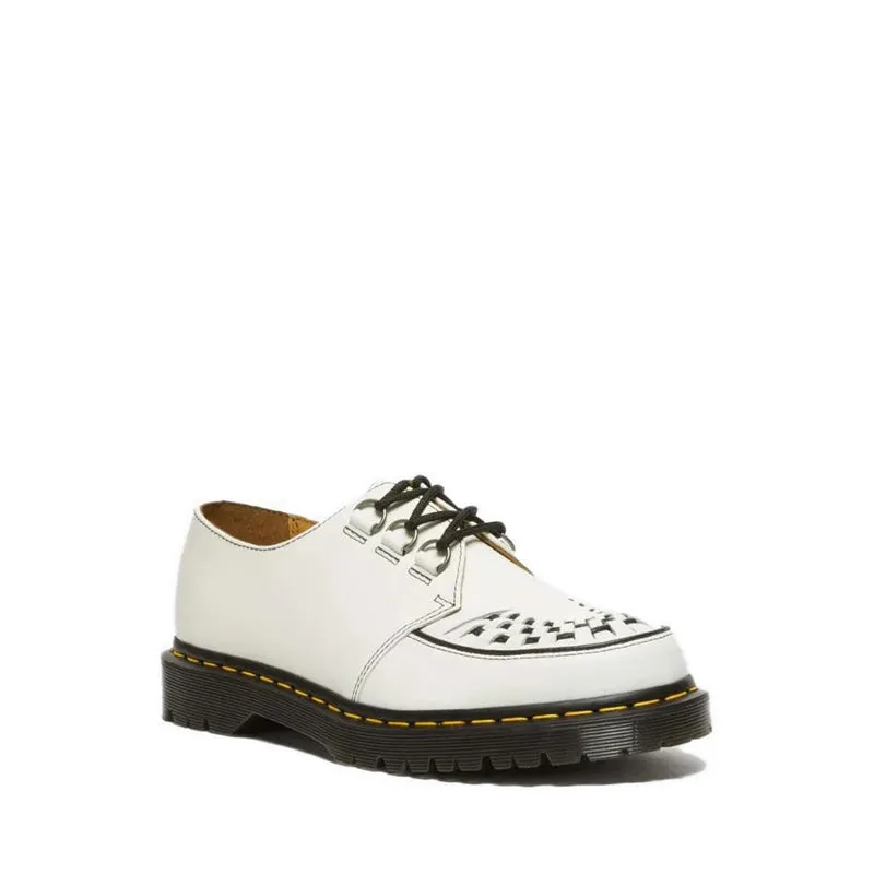 Ramsey Smooth Leather Creepers - White