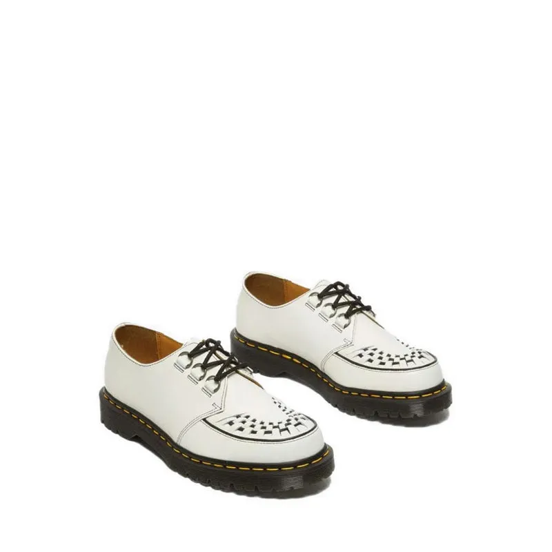 Ramsey Smooth Leather Creepers - White