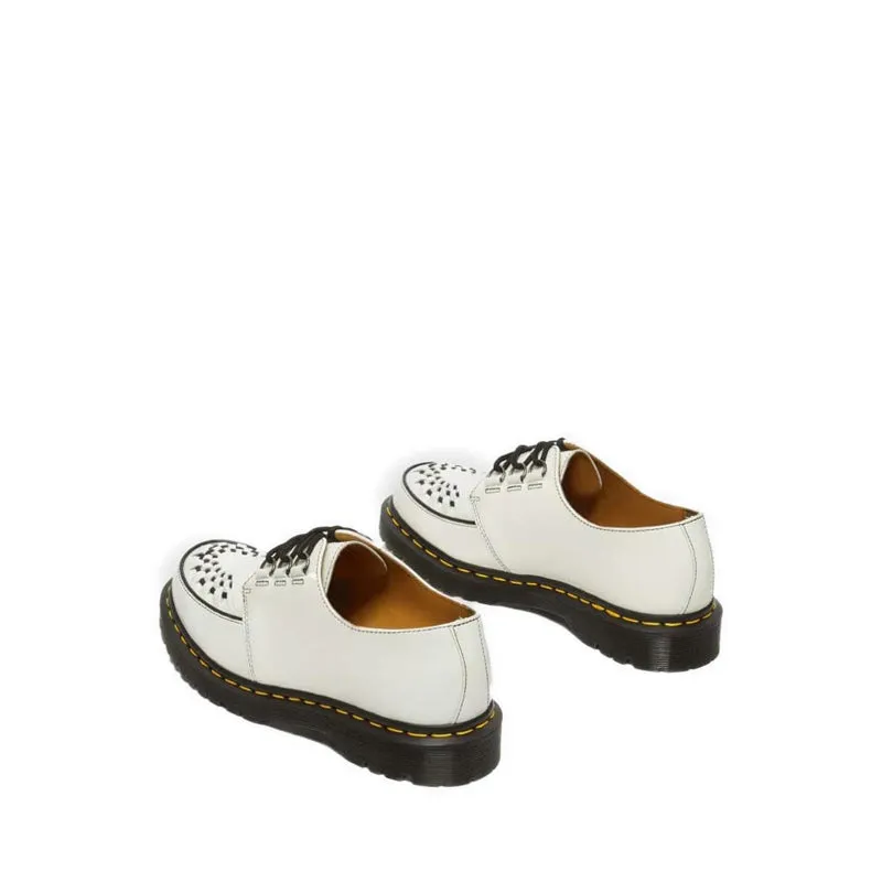 Ramsey Smooth Leather Creepers - White