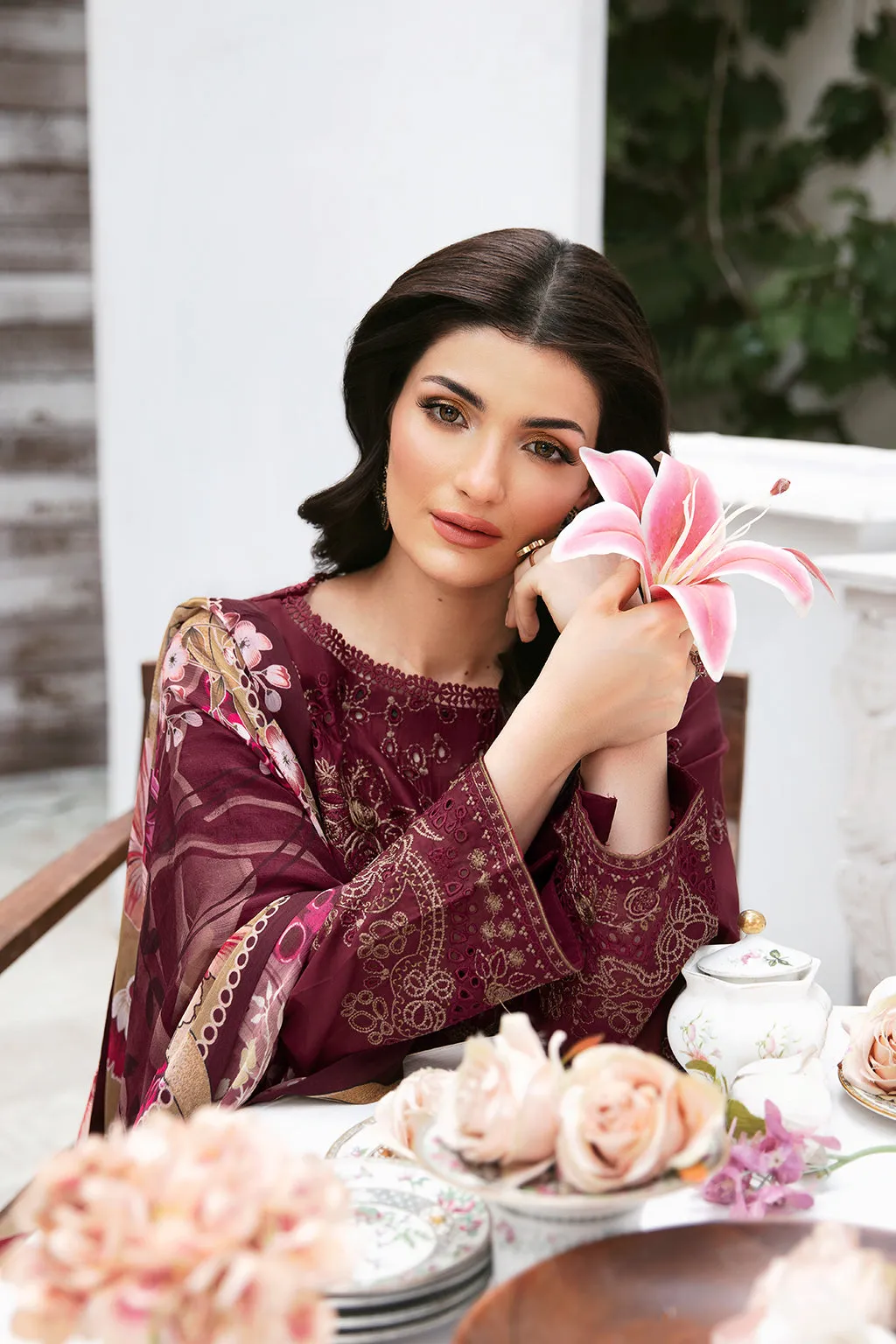 Ramsha Andaaz Vol-09 Embroidered Luxury Lawn Unstitched 3Pc Suit Z-907