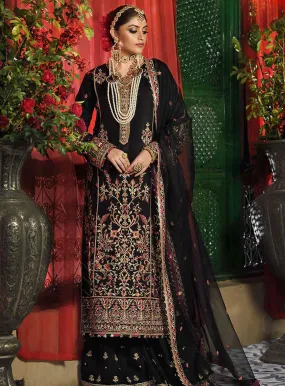 Rasm By Asim Jofa Embroidered Silk Unstitched 3 Piece Suit - AJ22RW AJR16