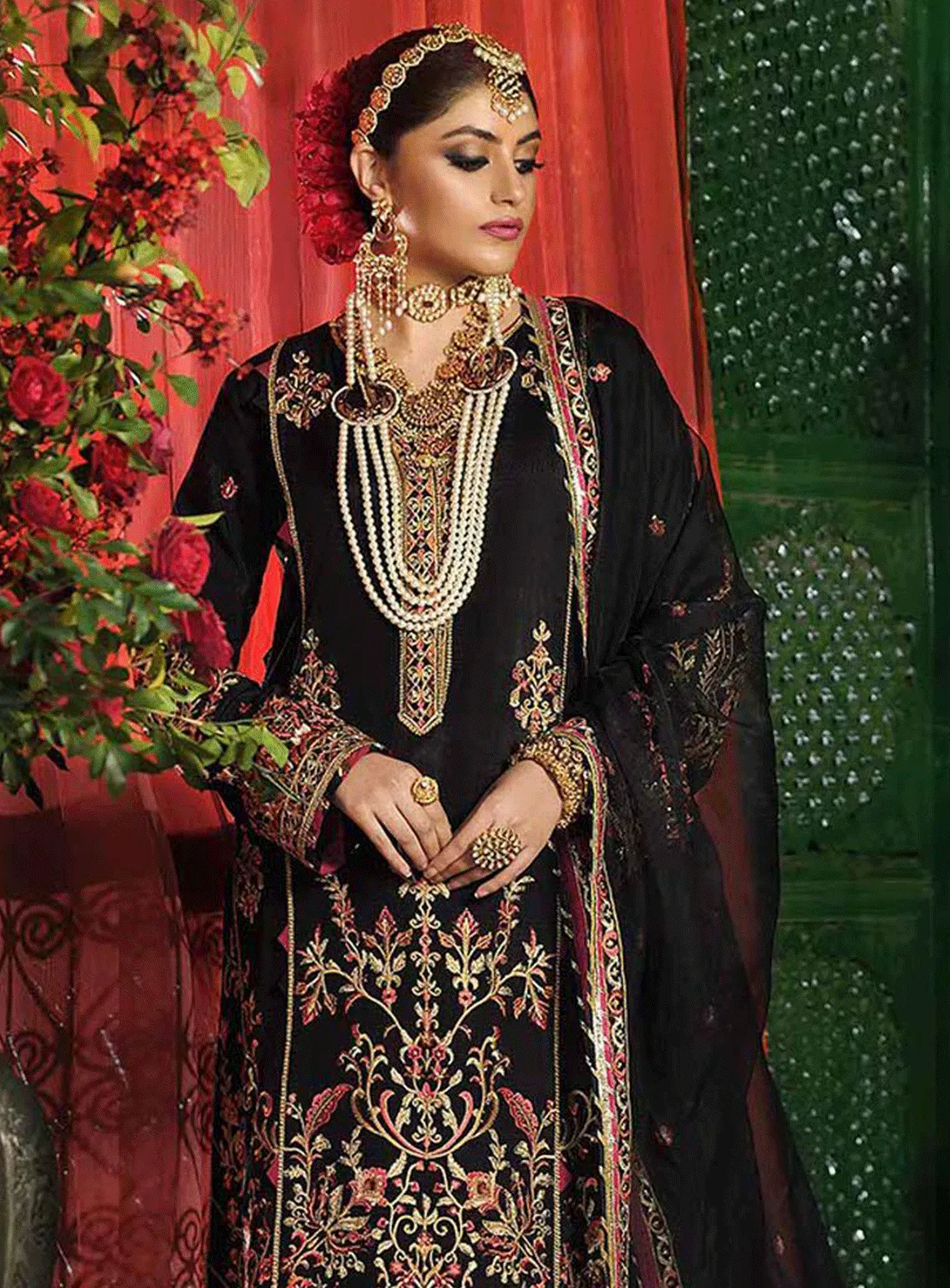 Rasm By Asim Jofa Embroidered Silk Unstitched 3 Piece Suit - AJ22RW AJR16