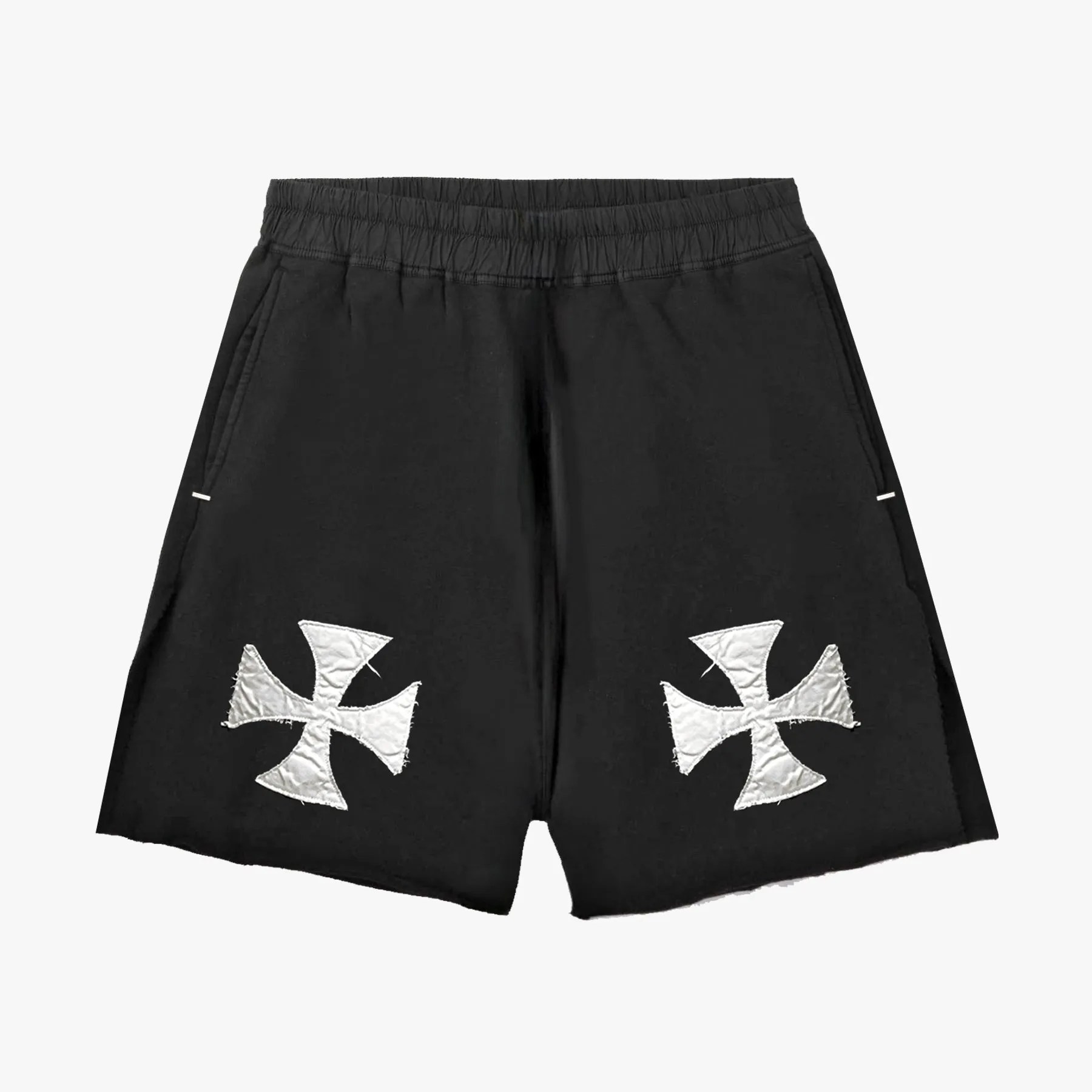 RAW CROSS FLEECE SHORTS