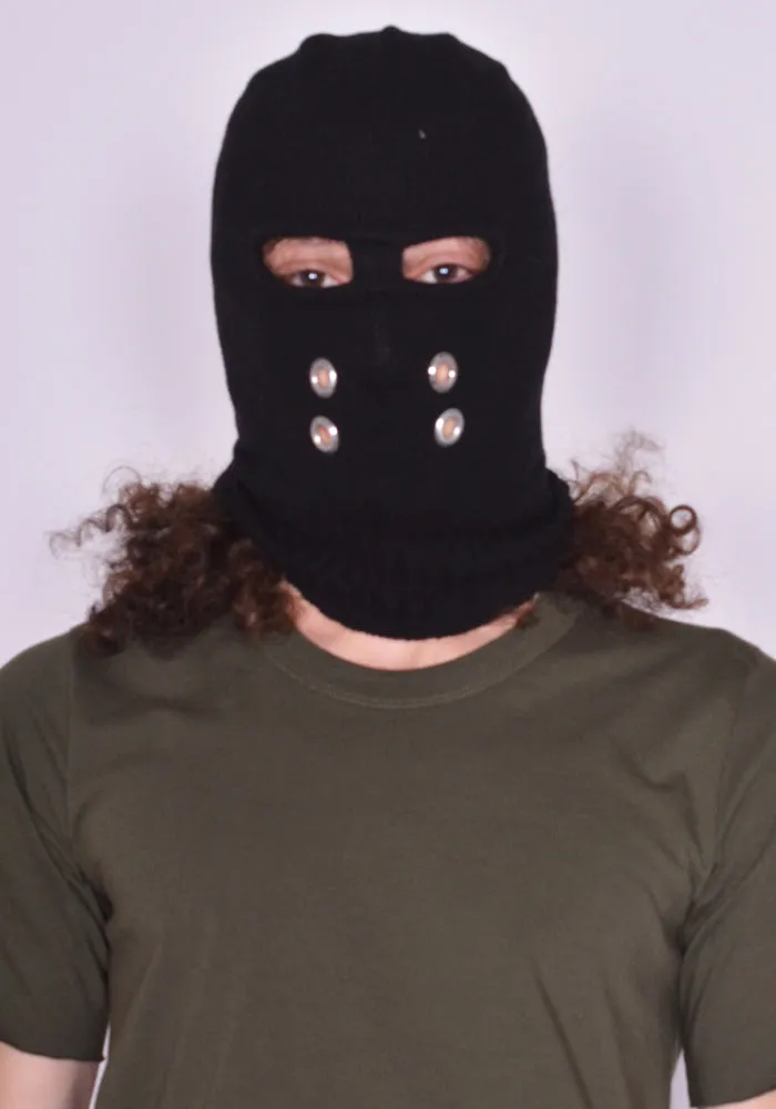 RICK OWENS RR02B2478 WSBR GIMP BALACLAVA BLACK