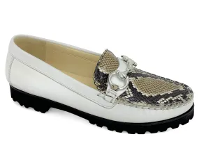 Robert Zur Soho Loafer White Python