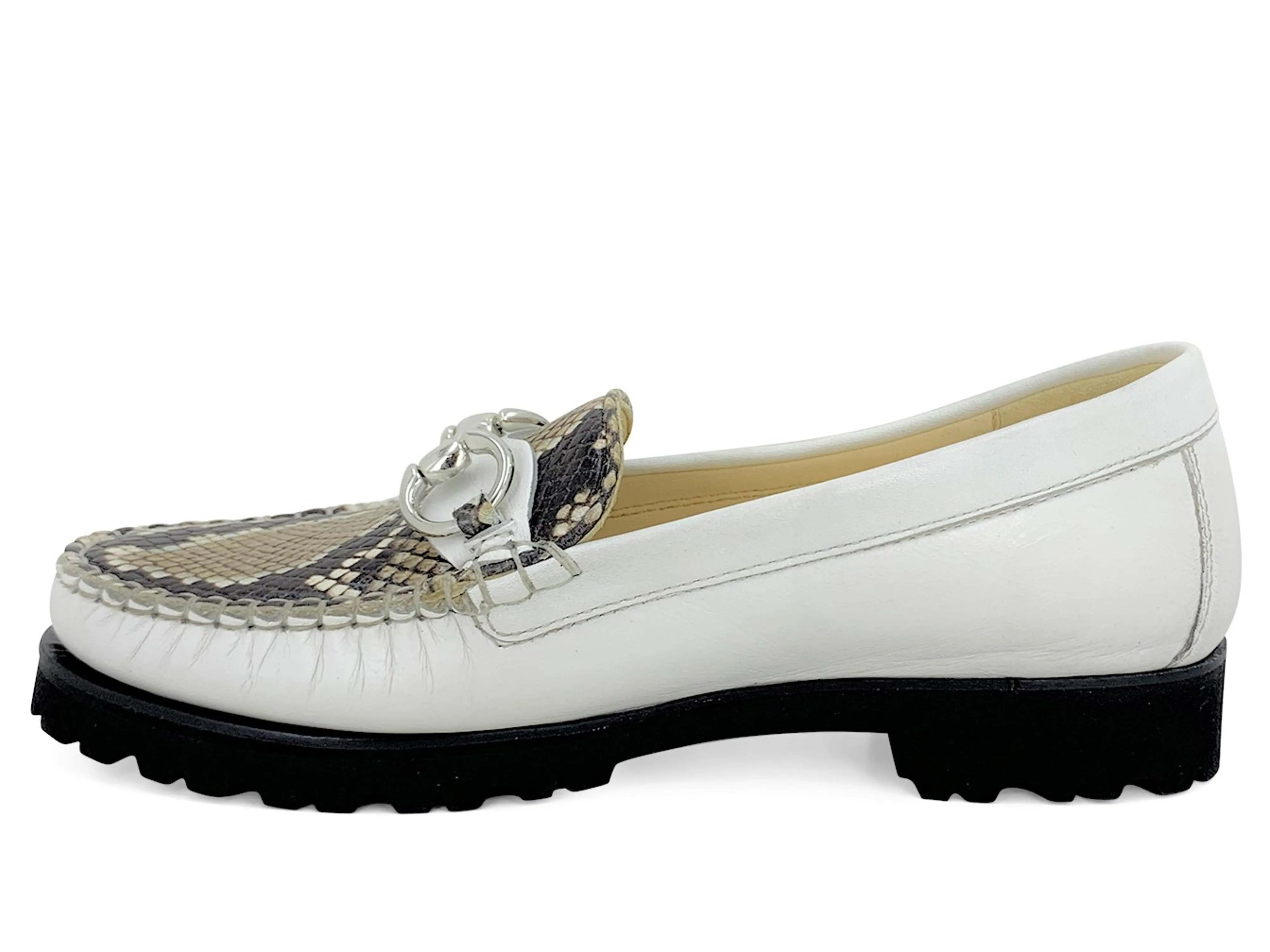 Robert Zur Soho Loafer White Python