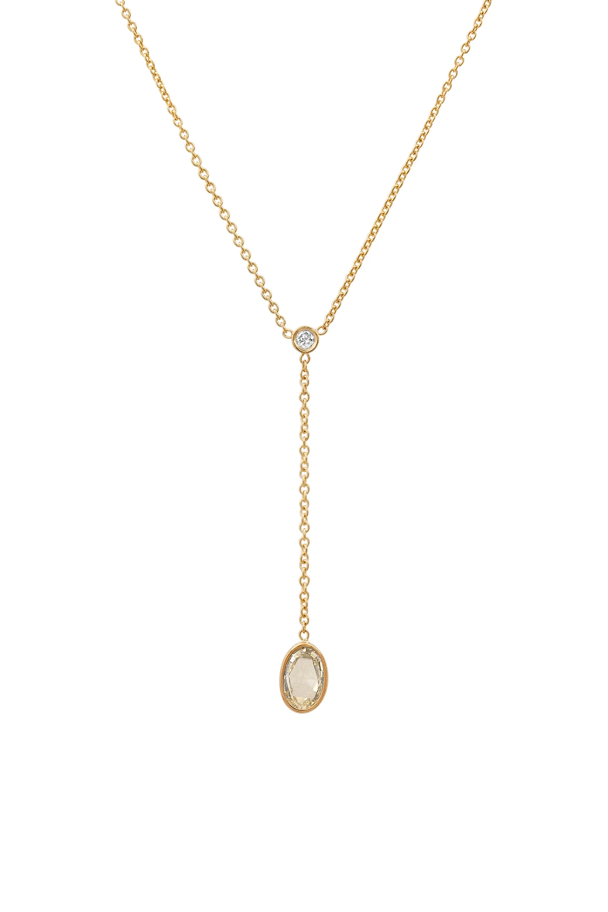 Rose Cut Diamond Lariat No. 2321