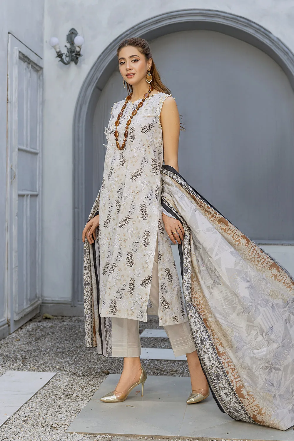 Safwa Praha Vol-04 Digital Printed Lawn Unstitched 3Pc Suit SPH-38