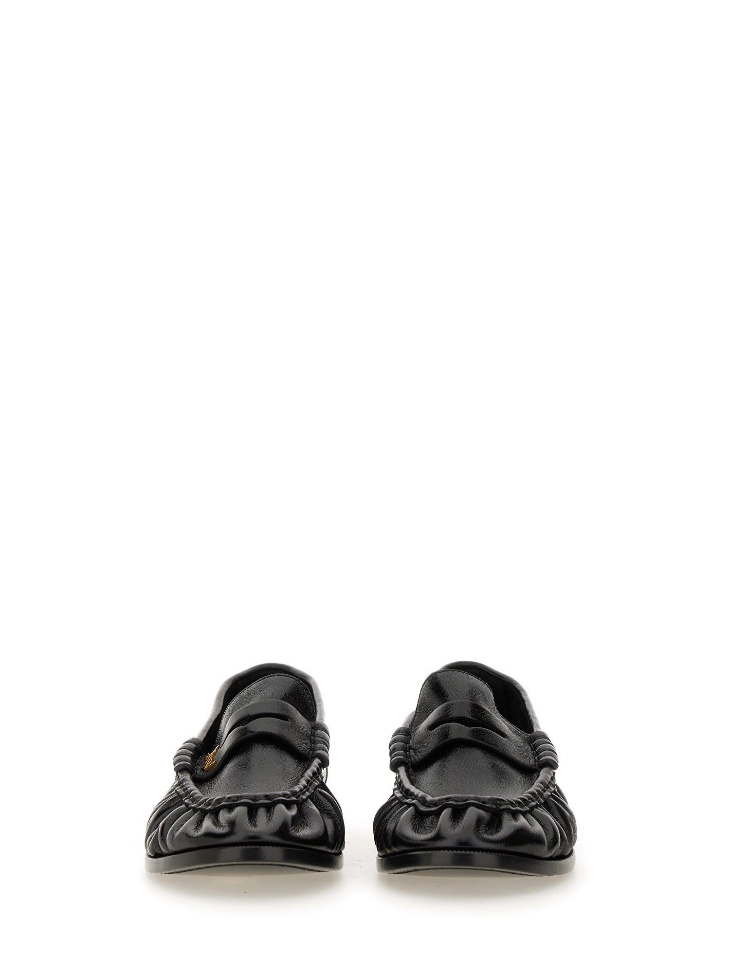 SAINT LAURENT    WRINKLED LEATHER LE LOAFER LOAFER