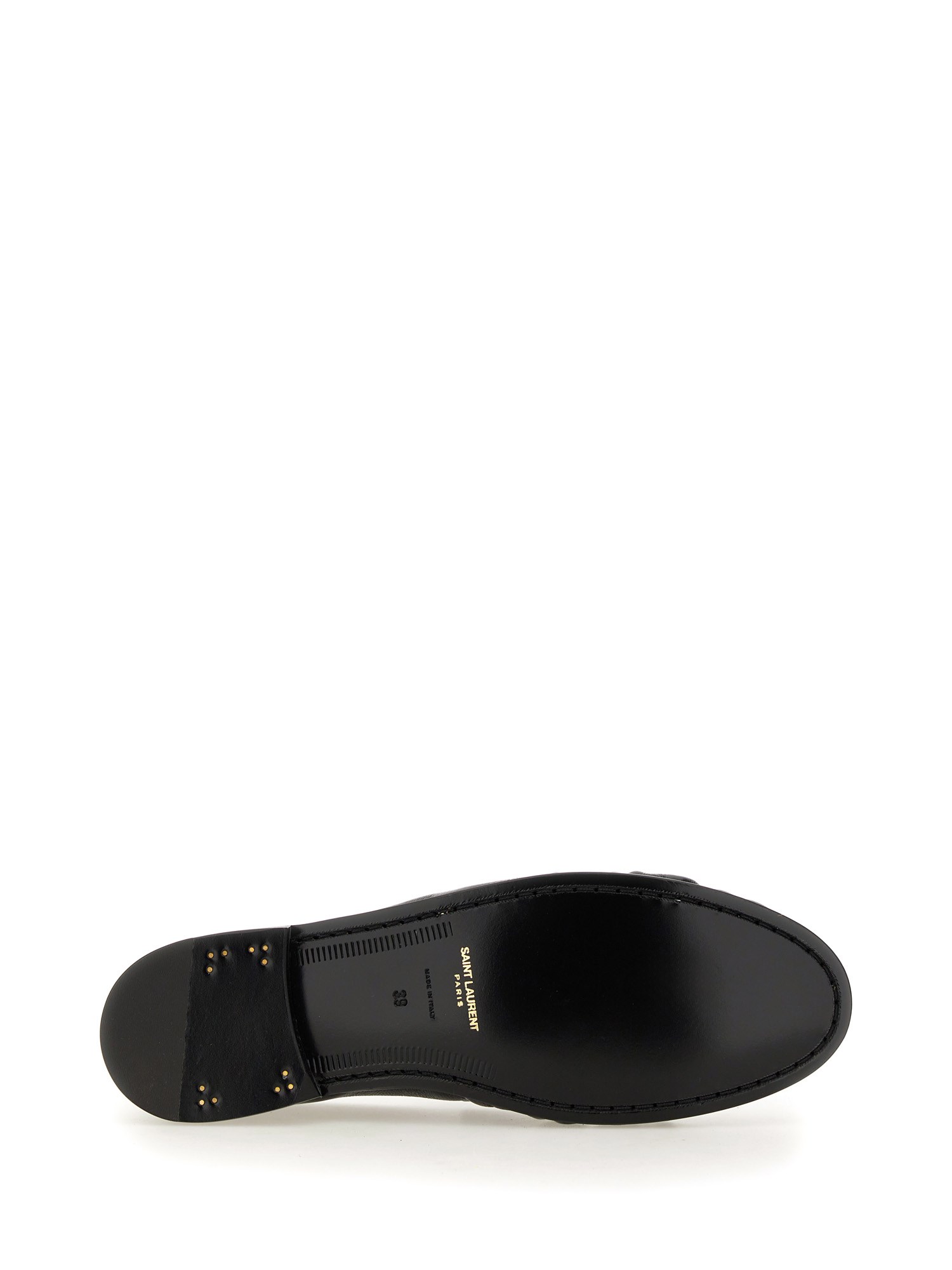 SAINT LAURENT    WRINKLED LEATHER LE LOAFER LOAFER