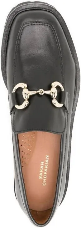 Sarah Chofakian Betsy leather loafer Black