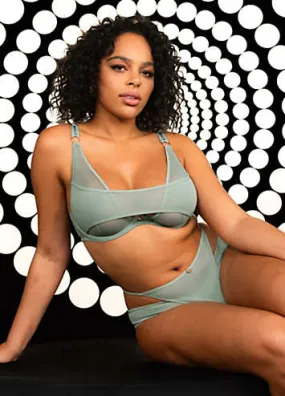 Scantilly by Curvy Kate Underwired Peep Show Deep Plunge Bra | Grattan