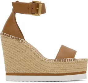 See by Chloé Tan Glyn Espadrille Platform Sandals